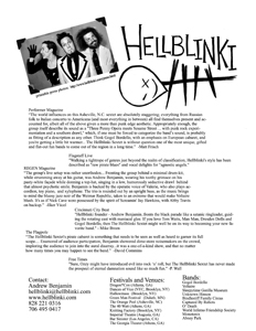 Hellblinki Performance One Sheet