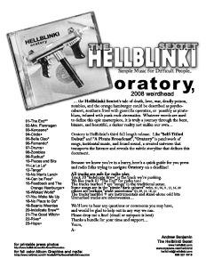 Oratory One Sheet